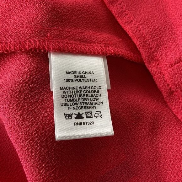 1.STATE Flounce Sleeve Tie Front V-Neck Blouse - Picture 8 of 9